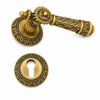 A-904 İŞLEMELİ ROZETLİ ODA & YALE KAPI KOLU
